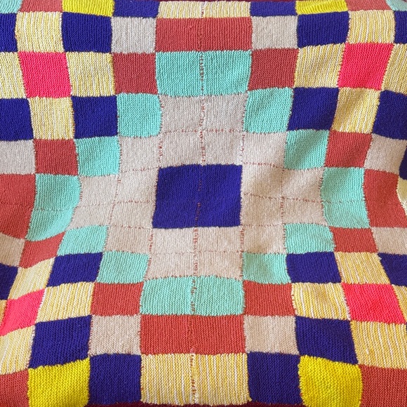 Colorful Patchwork Throw Blanket - Picture 2 of 4